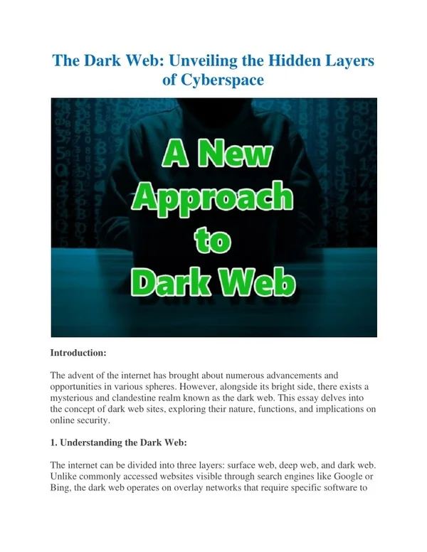 dark web engine search